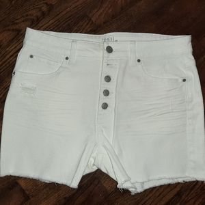 TIME AND TRU white high rise shorts size 12